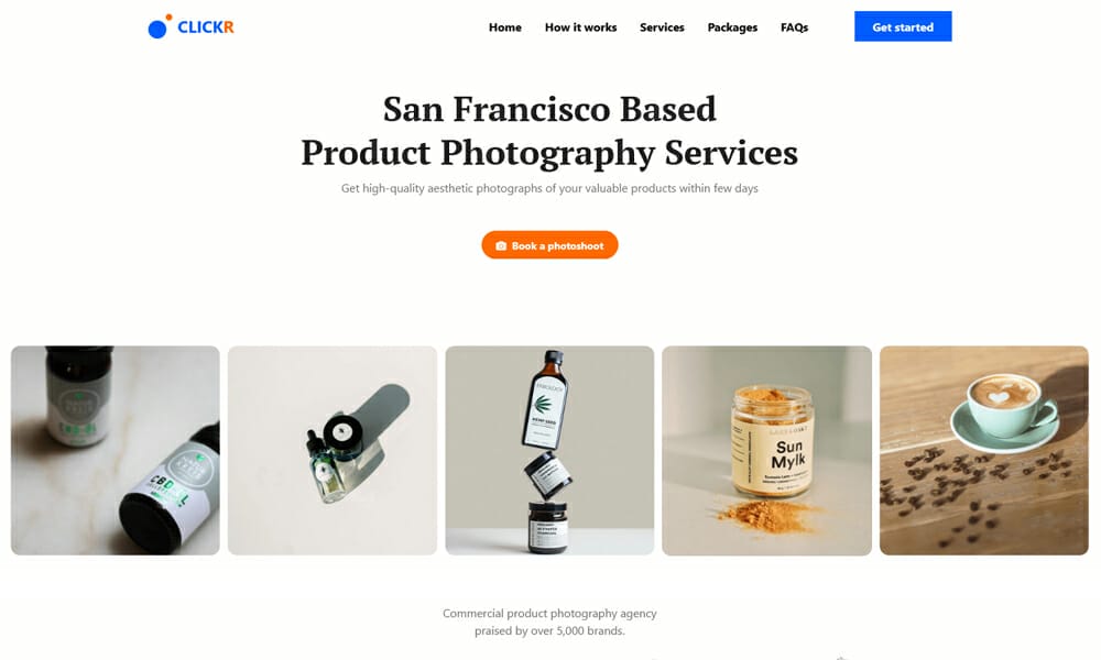 Clickr – Free Bootstrap 5 HTML5 Product Photography Agency Website Template