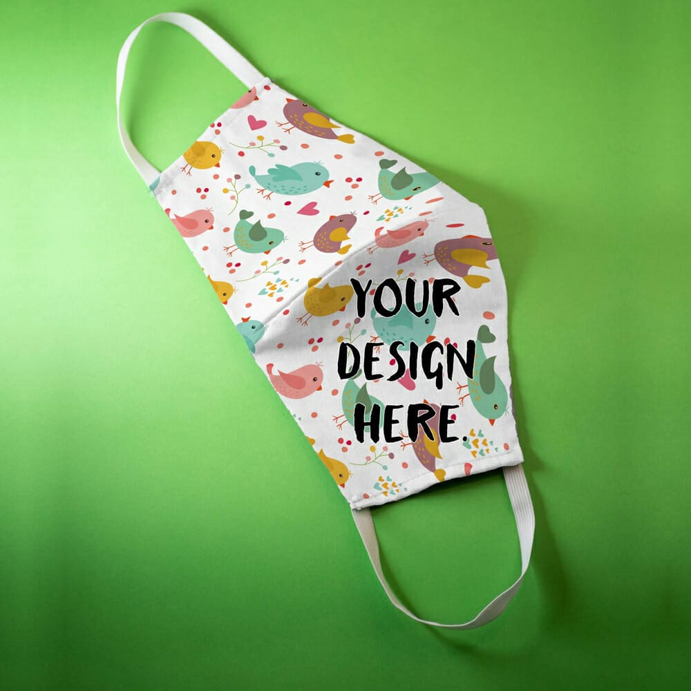 Cloth Face Mask Mockup