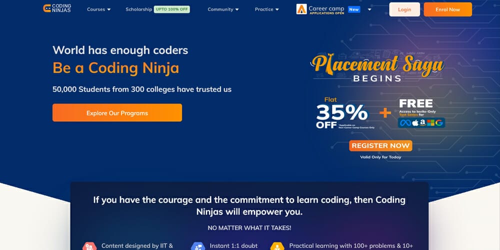 Coding Practice Sites for Beginners & Professionals 28 Coding Ninjas