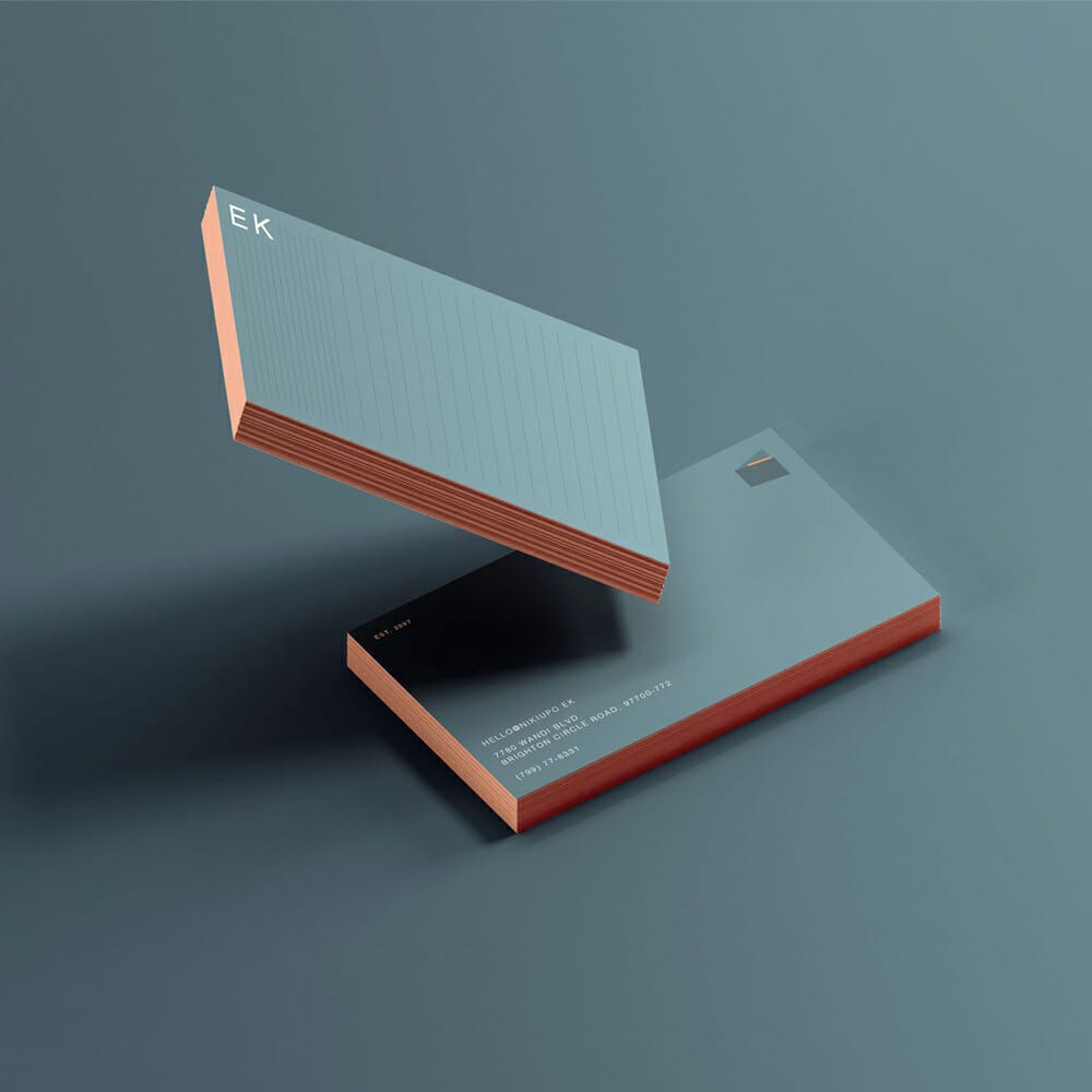 Dancing Business Cards Mockup