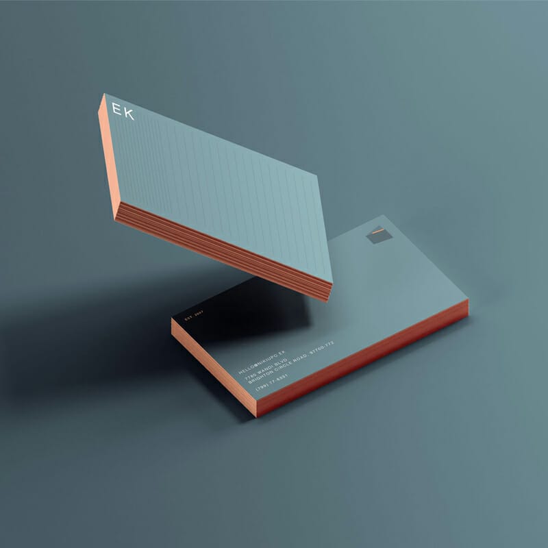 Dancing Business Cards Mockup