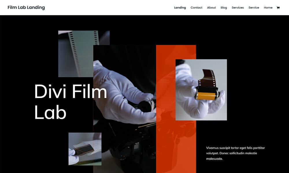 Film Lab Layout Pack For Divi