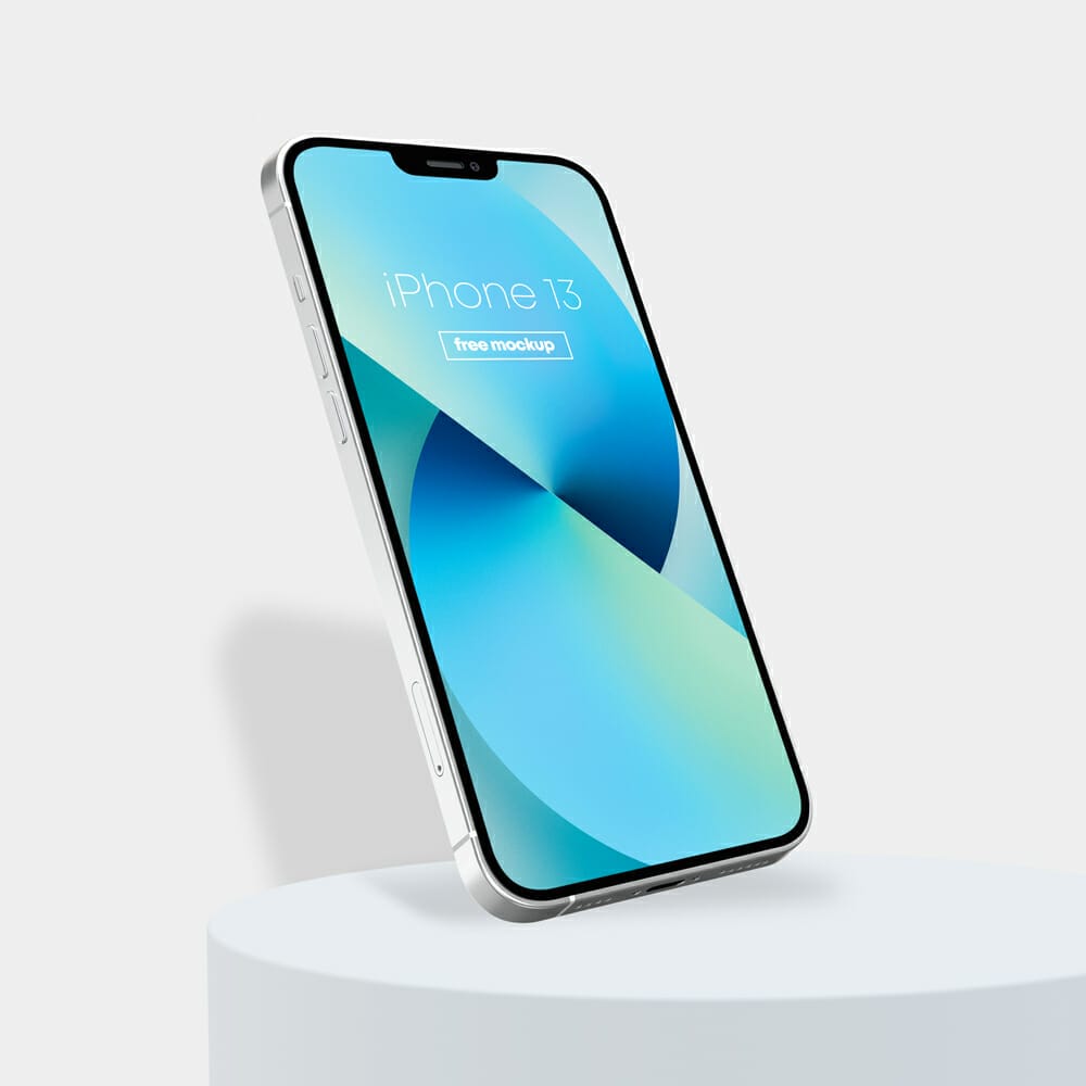 Floating iPhone 13 Free Mockup