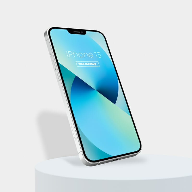 Floating iPhone 13 Free Mockup