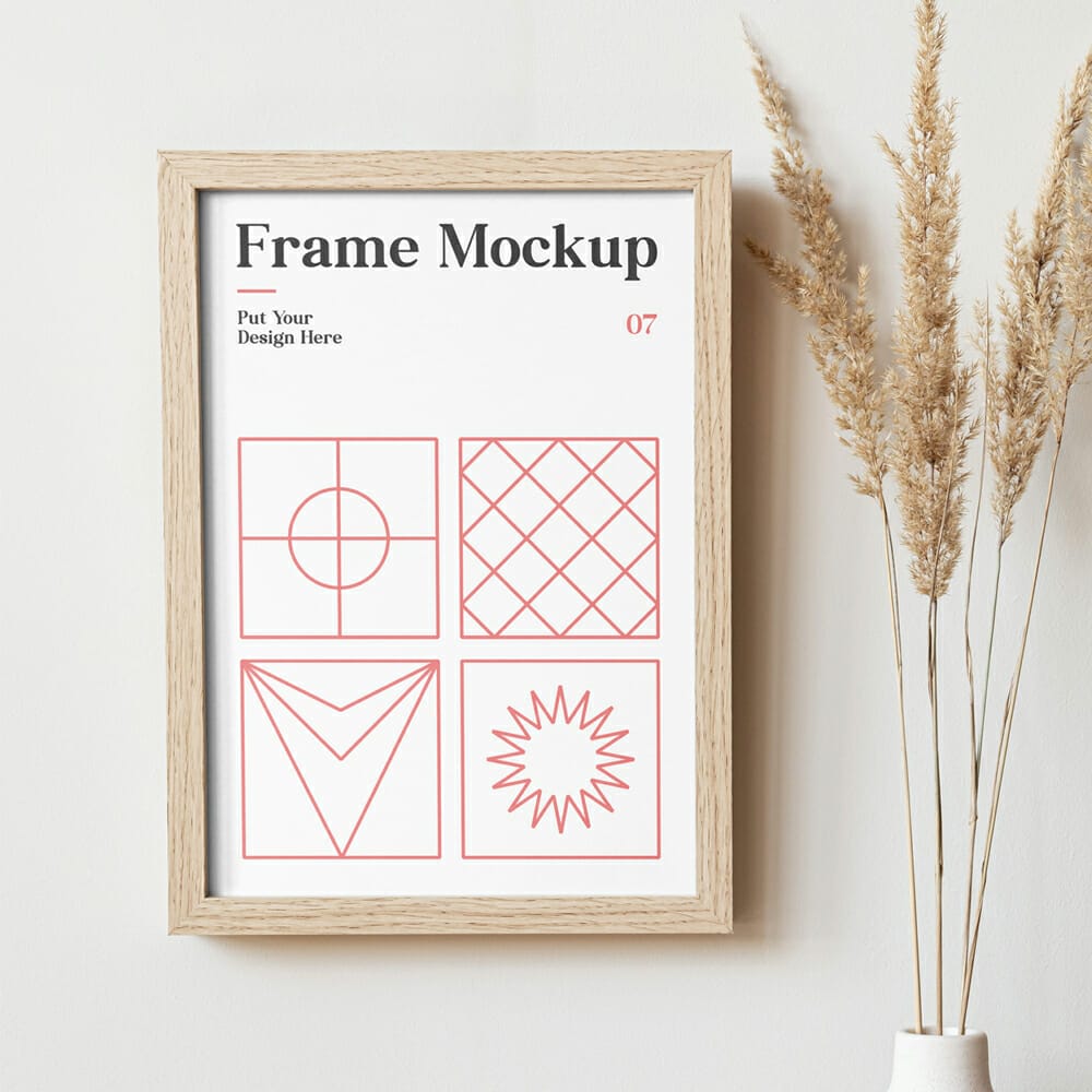 Frame On The Wall Mockup