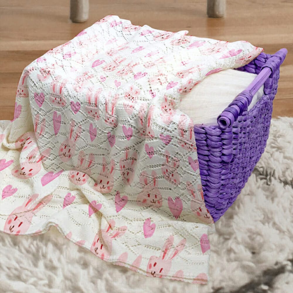 Free Baby Blanket Mockup PSD Template