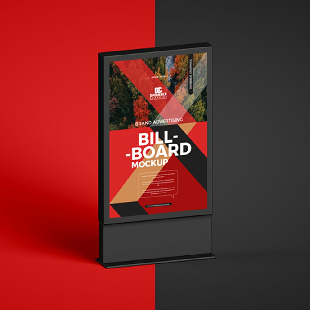 Free Brand Advertising Billboard Mockup