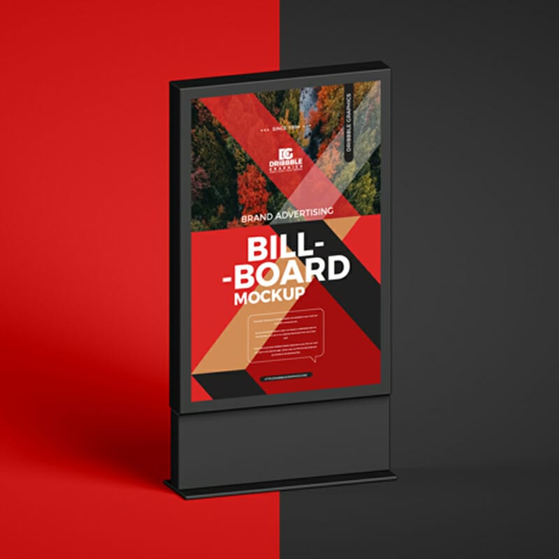 Free Brand Advertising Billboard Mockup