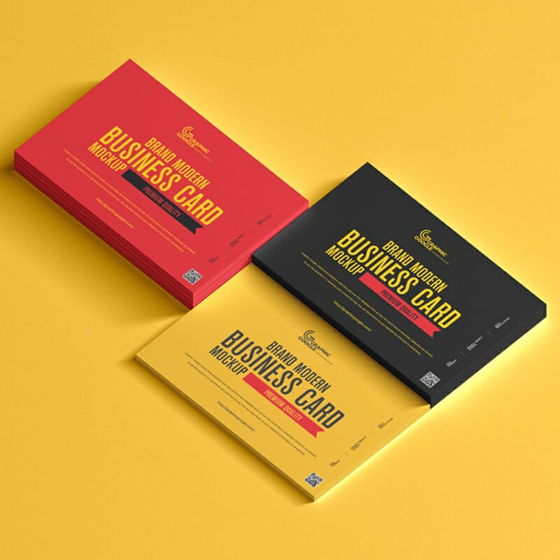 Free Brand Modern Business Card Mockup