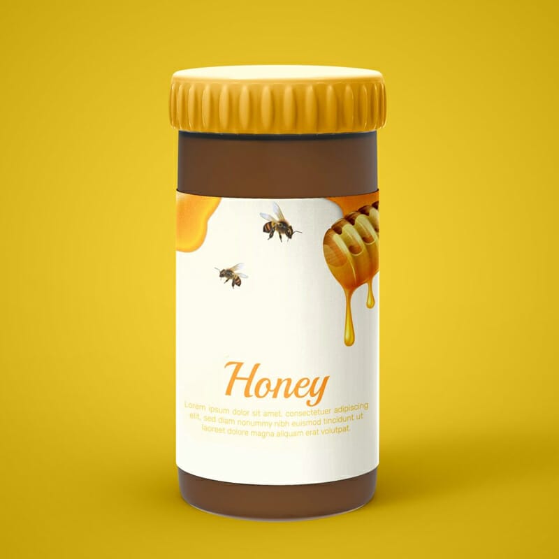 Free Honey Jar Mockup