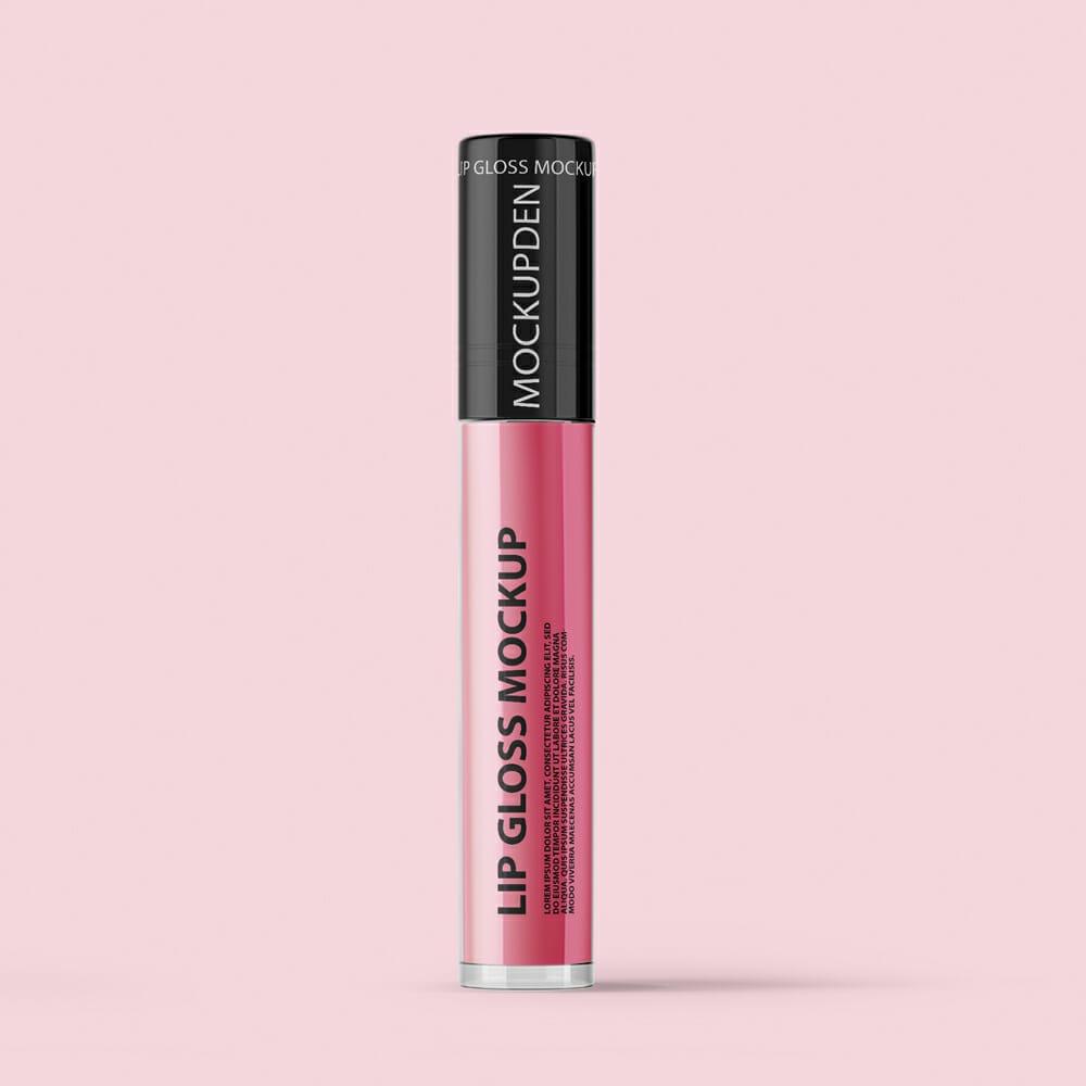 Free Lip Gloss Mockup PSD Template