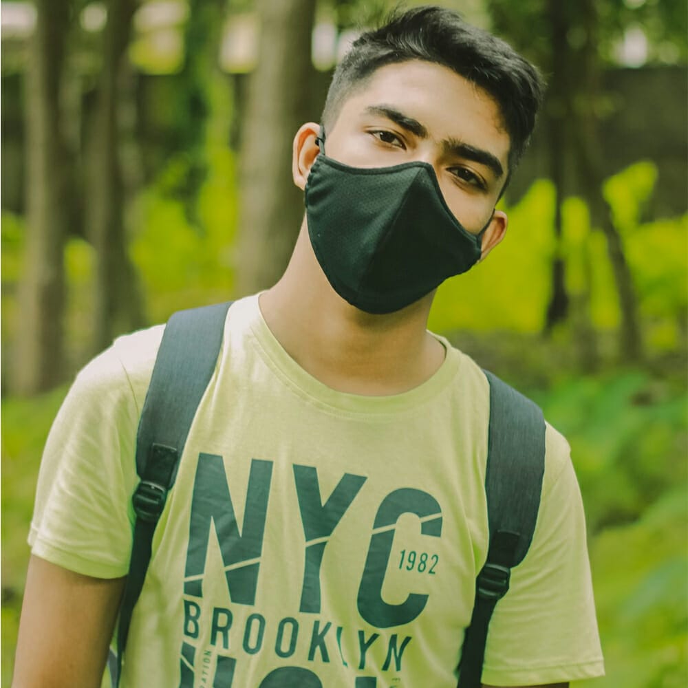 Free Mask And T-Shirt Mockup