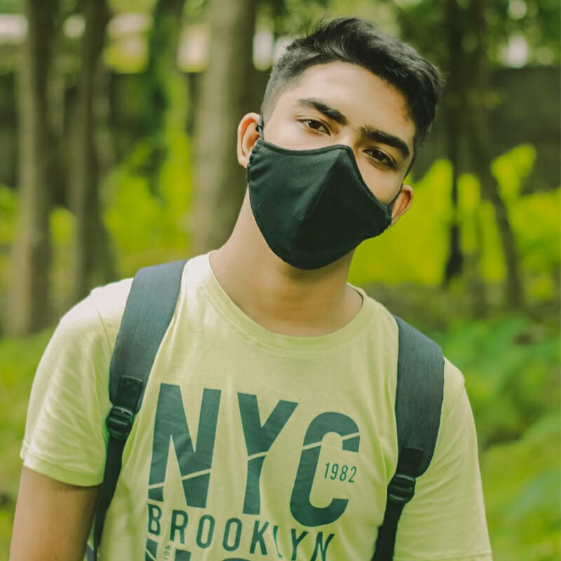 Free Mask And T-Shirt Mockup