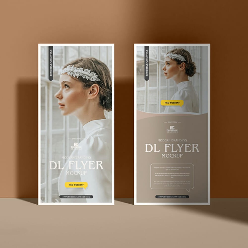 Free Modern Branding Dl Flyer Mockup