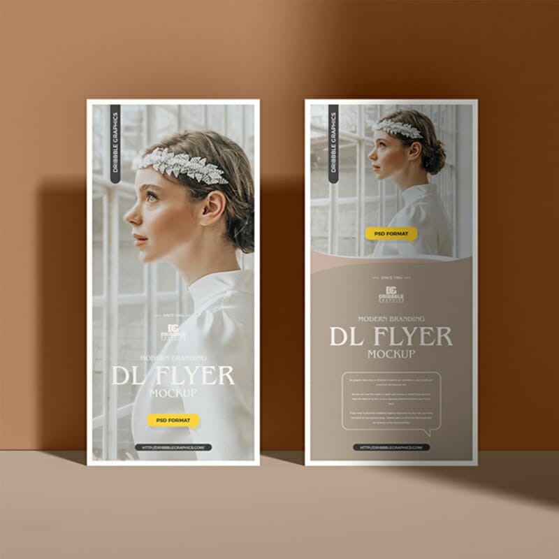 Free Modern Branding Dl Flyer Mockup