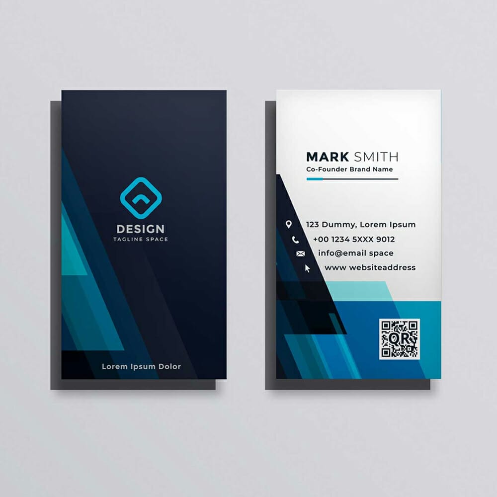 Free Modern Business Card Mockup