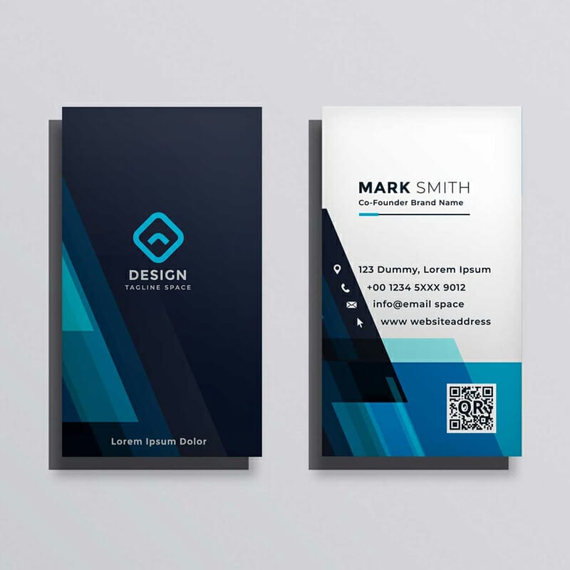Free Modern Business Card Mockup