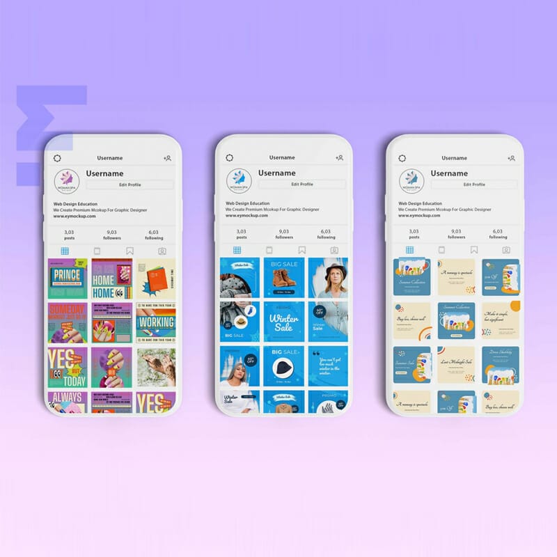 Free Plain iPhone Instagram Mockup