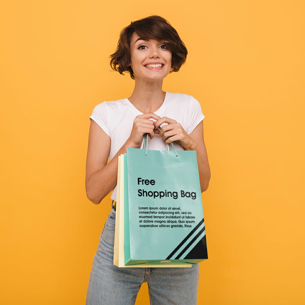 Free Shopping Bag Mockup PSD Template