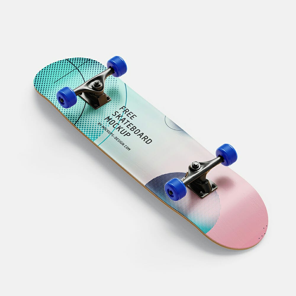 Free Skateboard Mockup