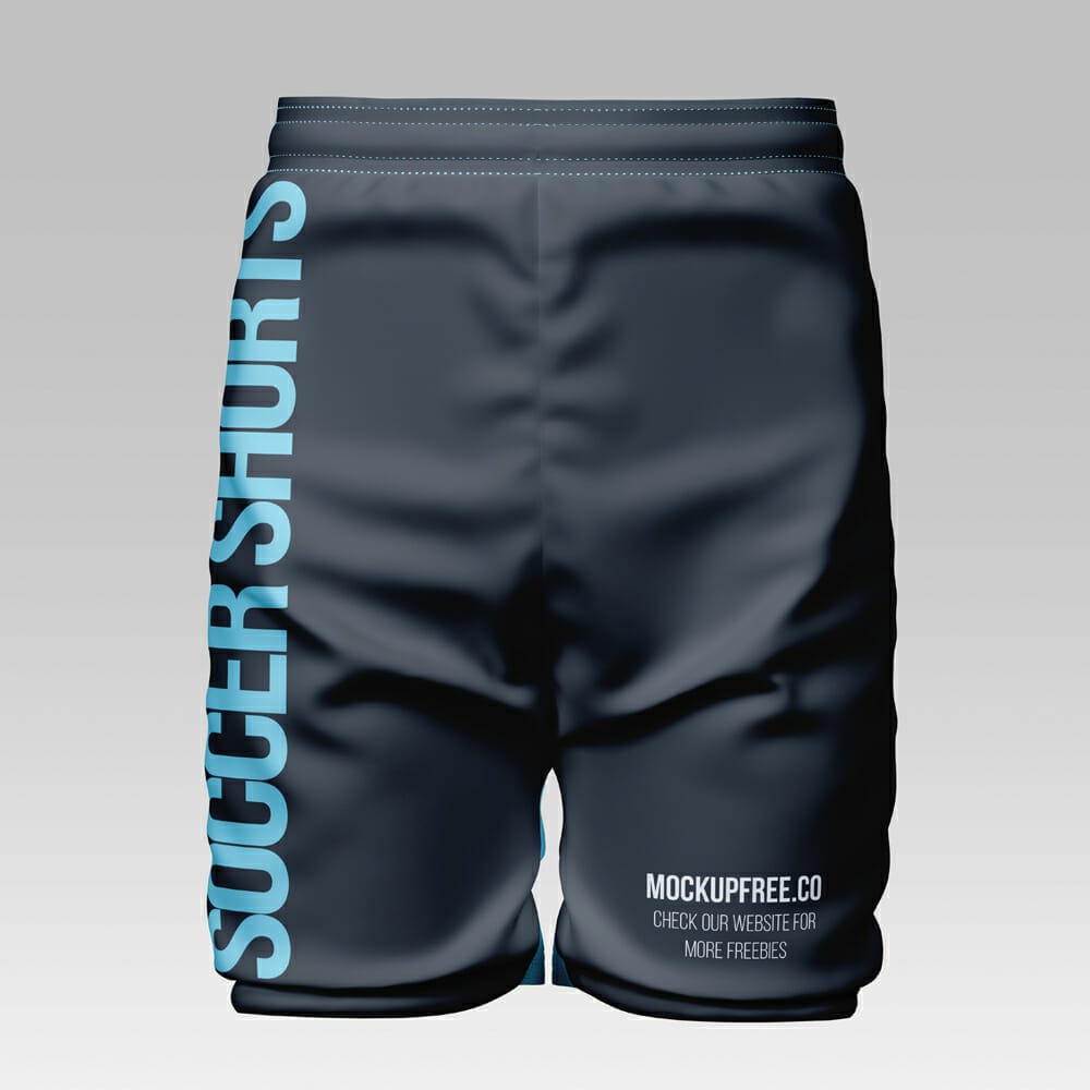 Free Soccer Shorts Mockup