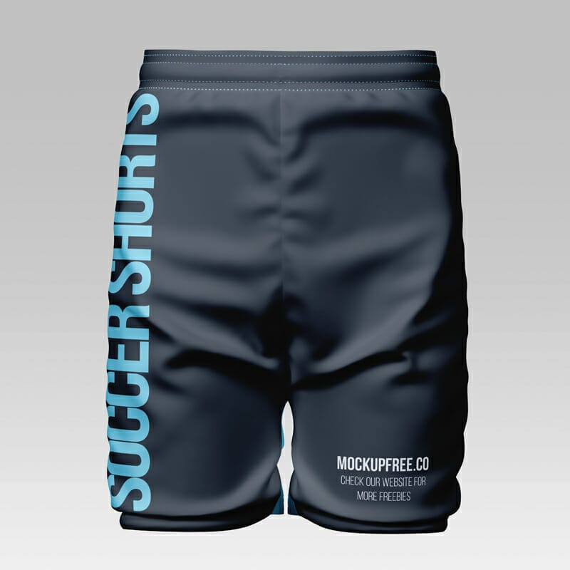 Free Soccer Shorts Mockup