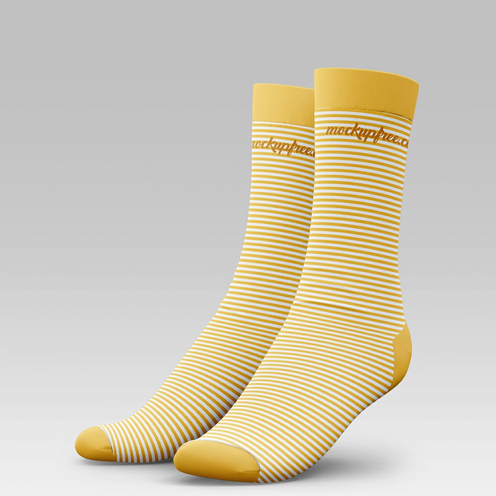Free Socks Mockup