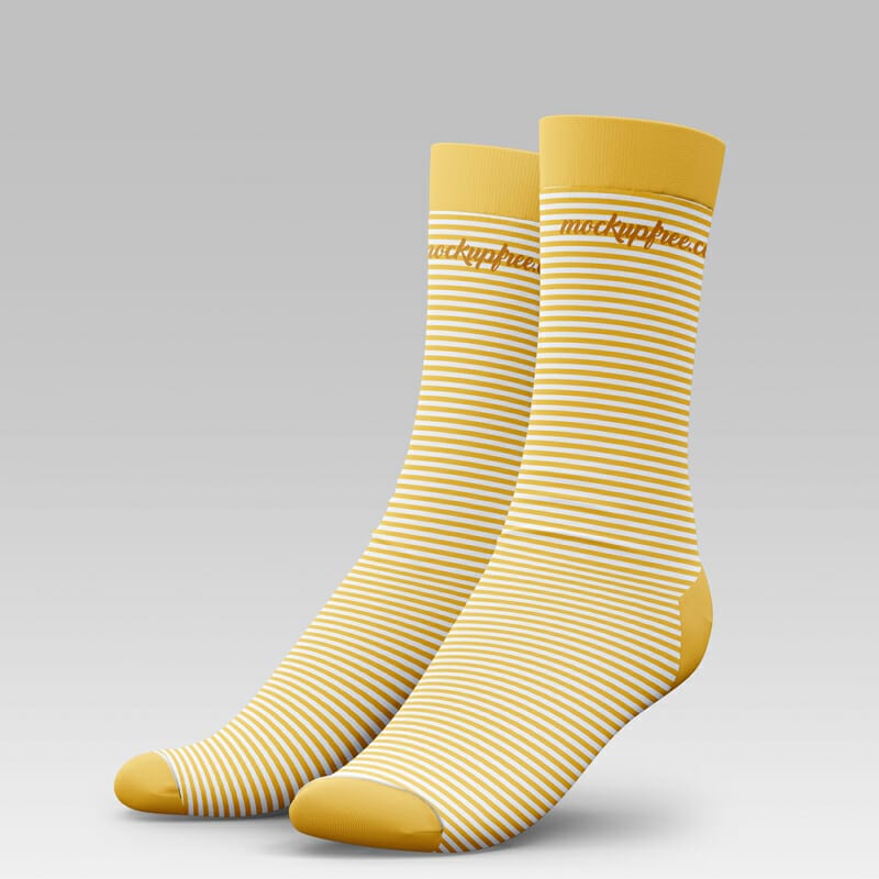 Free Socks Mockup