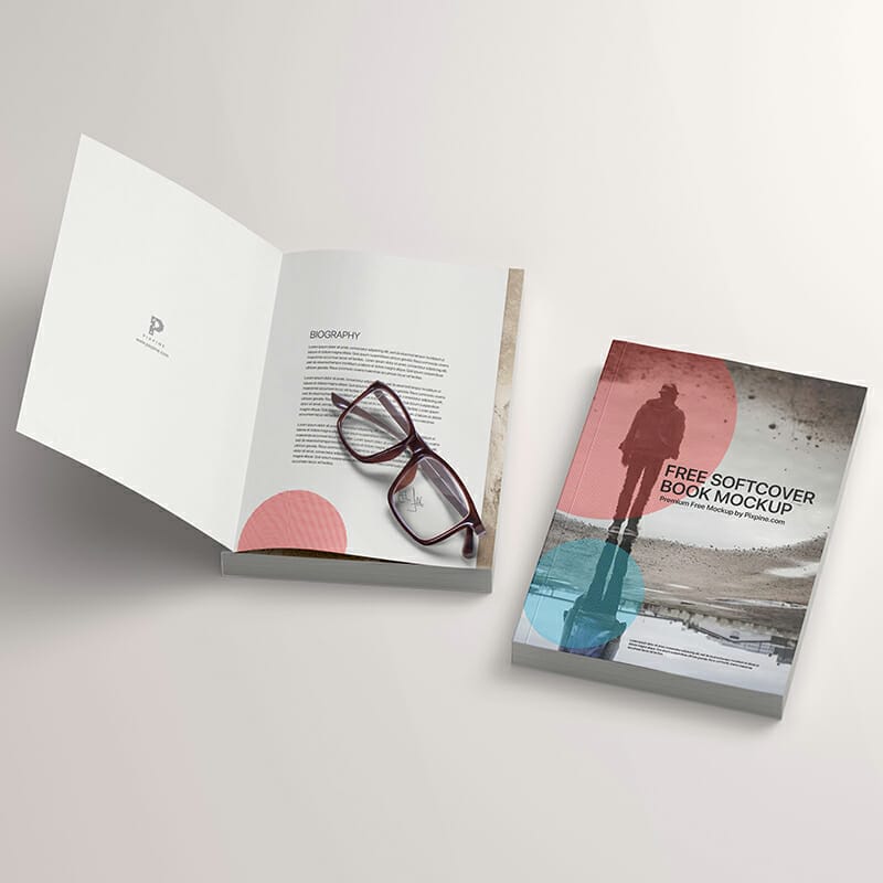 Free Softcover Book Mockup