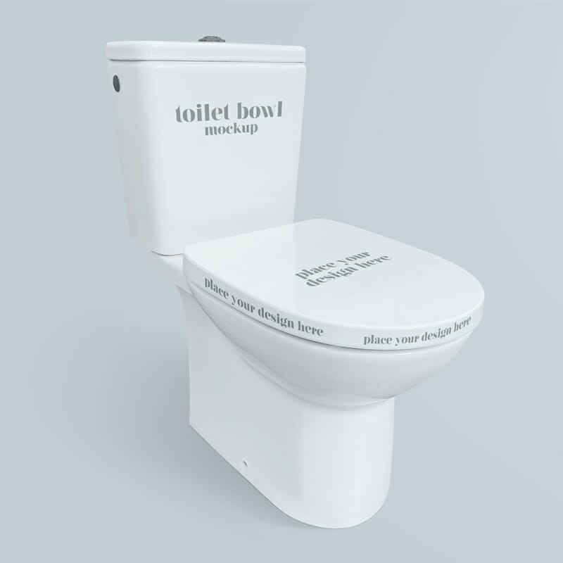Free Toilet Bowl Mockup