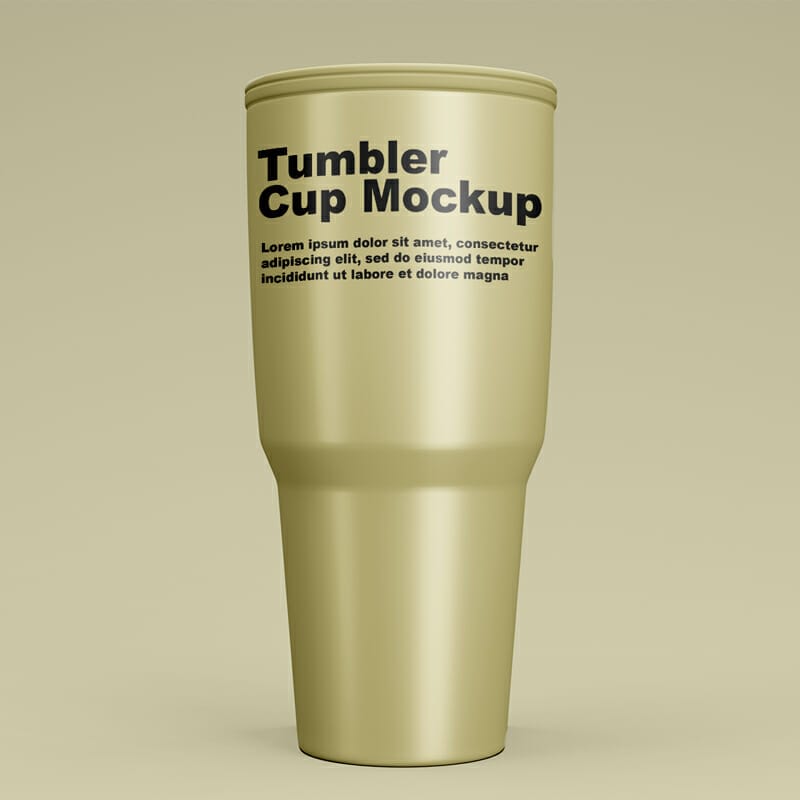 Free Tumbler Cup Mockup PSD Template
