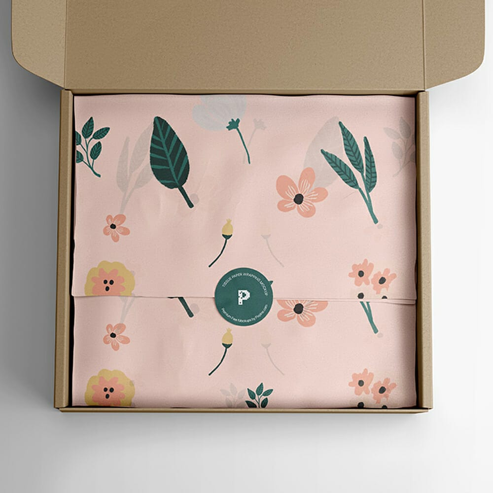 Free Wrapping Tissue Paper Mockup