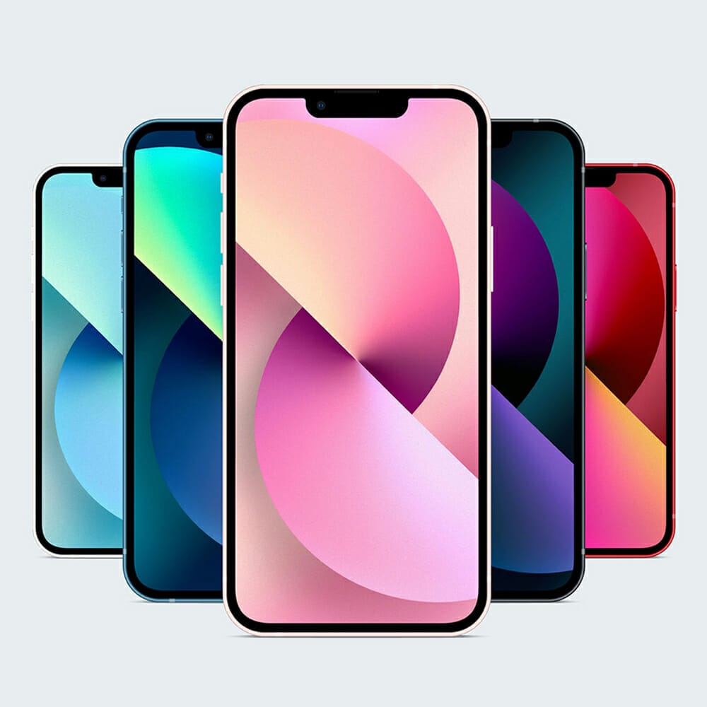Free iPhone 13, iPhone 13 Pro, Max & Mini Mockup PSD Set