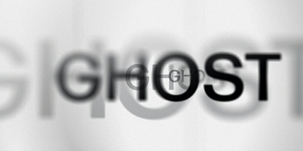 Latest Free Photoshop Text Styles & Effects 92 Ghost Letters Text Effect