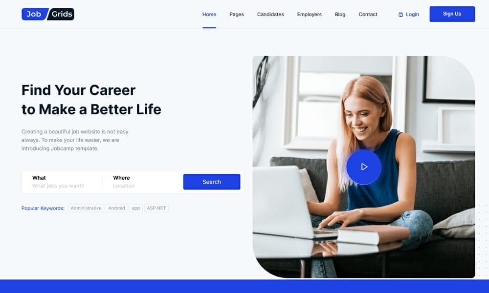 JobGrids - Job Board and Job Portal Web Template