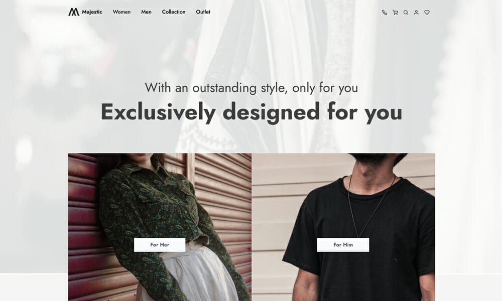 Majestic – Free Bootstrap 5 HTML5 eCommerce Website Template