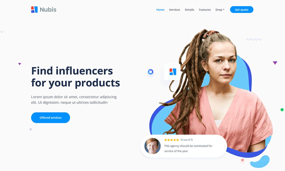 Nubis – Free Bootstrap 5 HTML5 Business Website Template