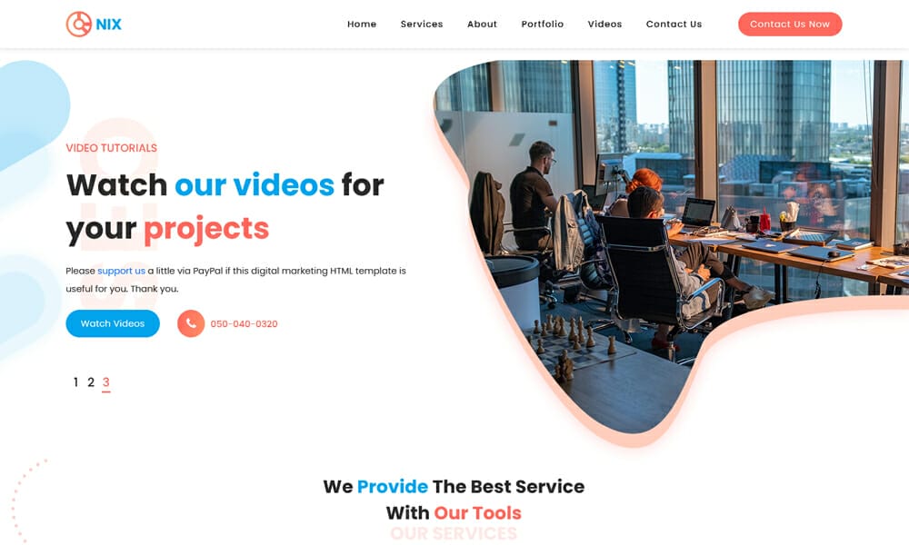 Onix – Free Bootstrap 5 HTML5 SEO & Digital Marketing Website Template