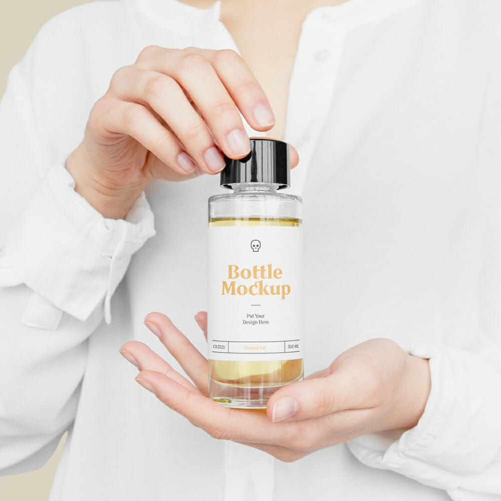 Plastic Bottle PSD Mockup