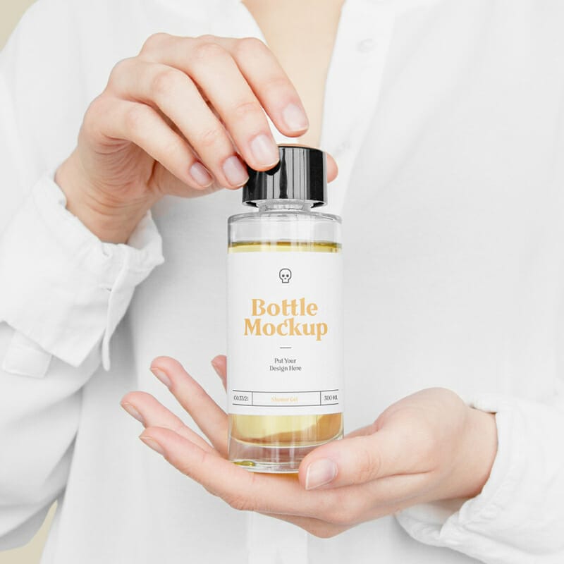 Plastic Bottle PSD Mockup