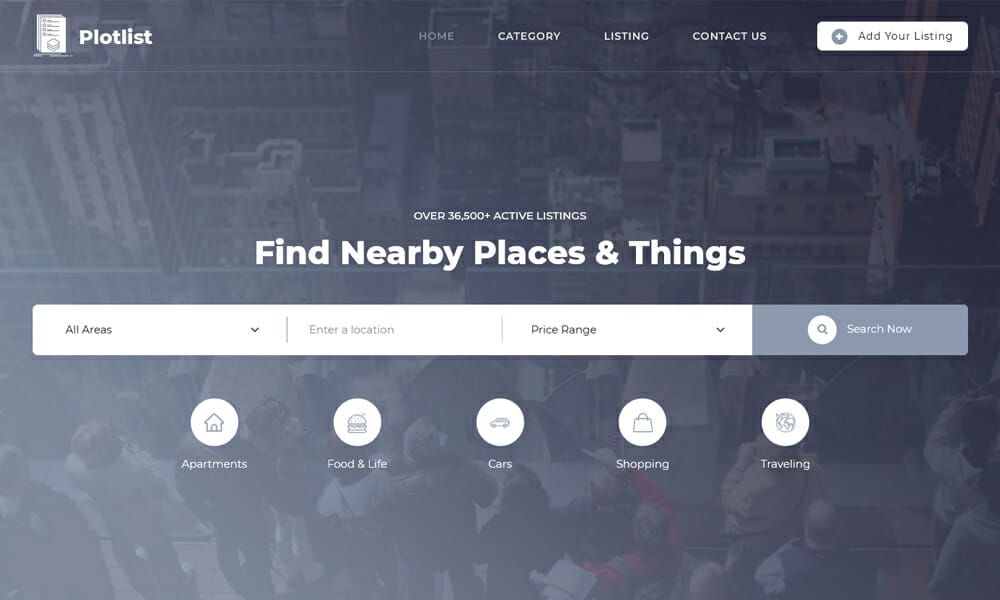 Plot List Bootstrap 5 Template