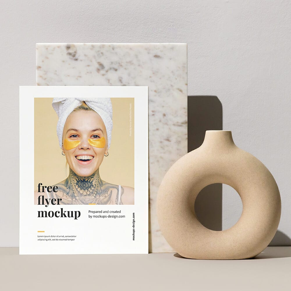 Single Letter Flyer Mockup