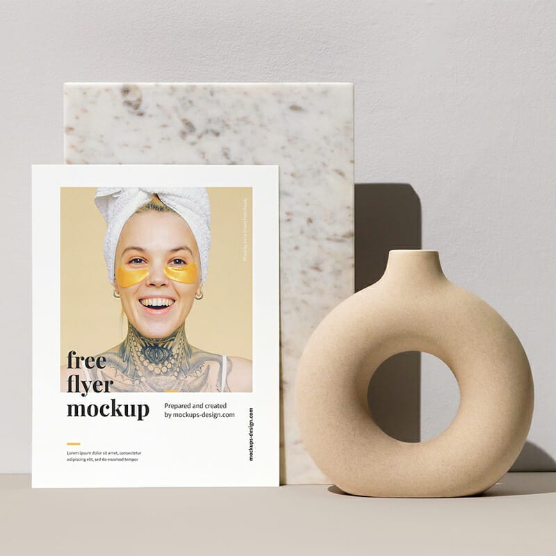 Single Letter Flyer Mockup
