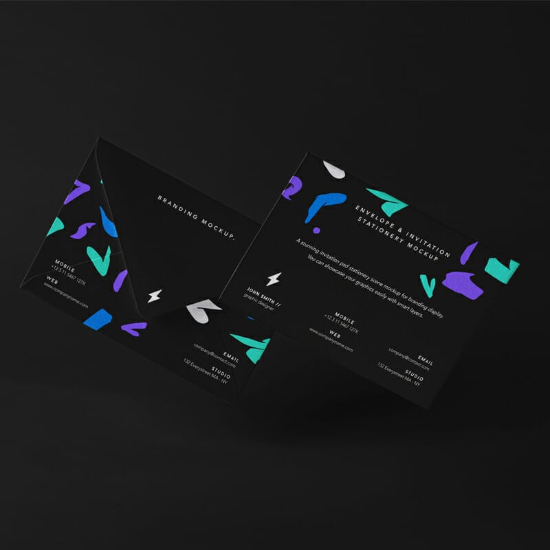 Stationery PSD Envelope Mockup Set
