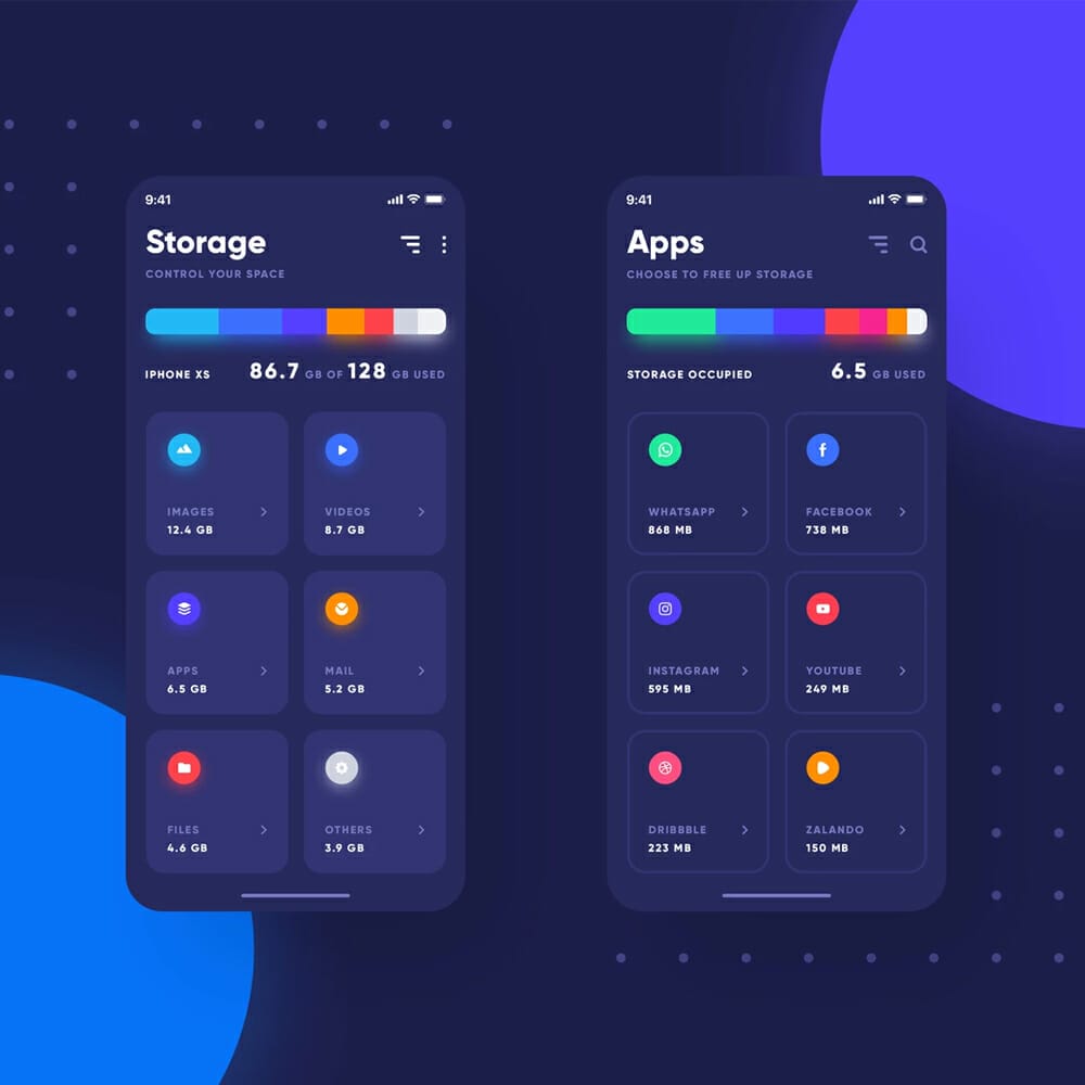 Storage App Mockup