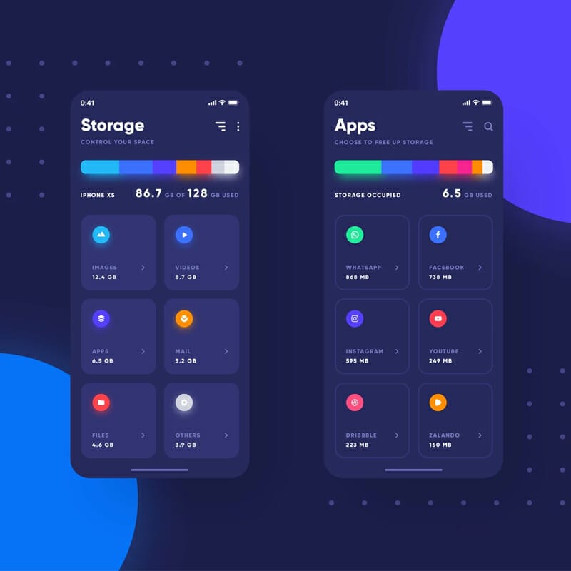 Storage App Mockup