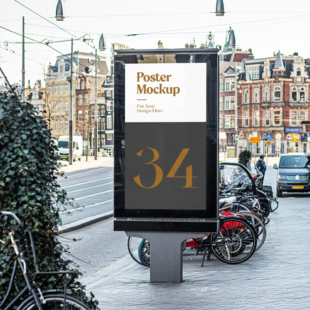 Street Poster PSD Mockup