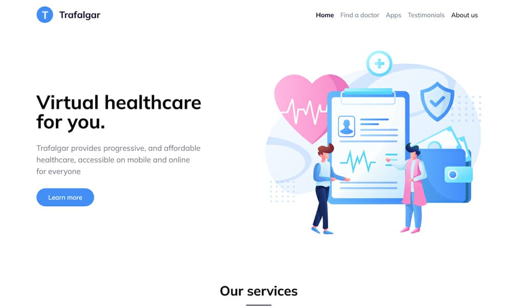 Trafalgar – Free Bootstrap 5 HTML5 Multipurpose Landing Page Template