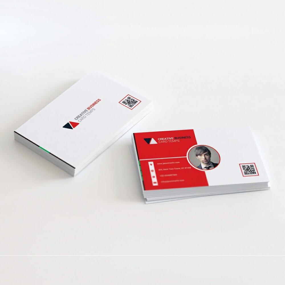Unique Business Card Design Mockup