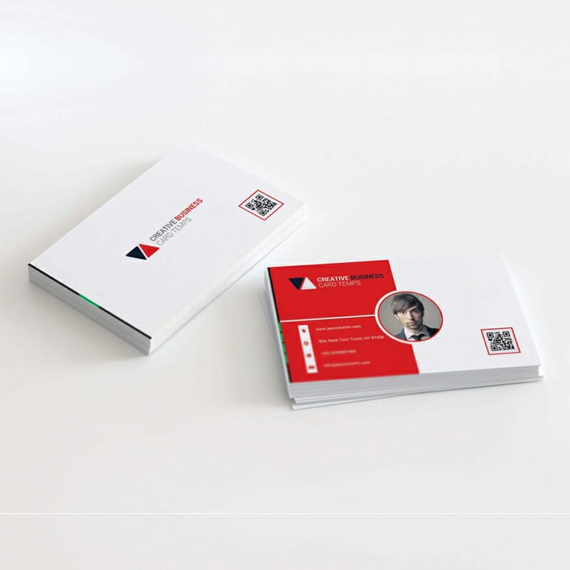 Unique Business Card Design Mockup
